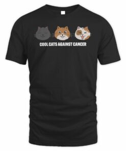 Lilsimsie Shop Lilsimsie Cool Cats Against Cancer T-Shirt