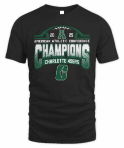 Charlotte 49ers AAC Football Champions 2025 American Athletic Conference T-Shirt