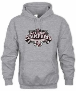 NCAA Shop Texas A&M Volleyball 2025 National Champions Logo Official Hoodie