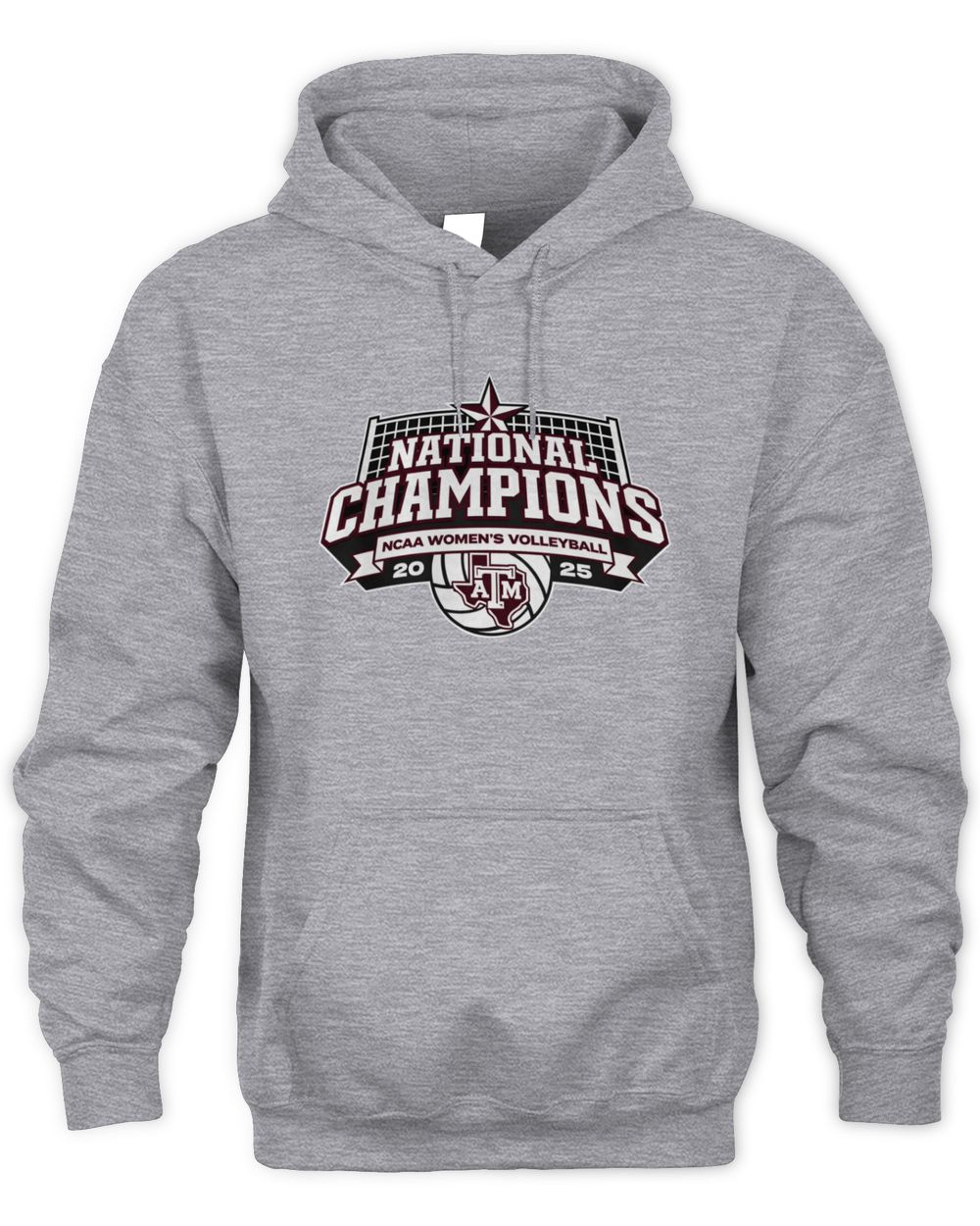 NCAA Shop Texas A&M Volleyball 2025 National Champions Logo Official Hoodie