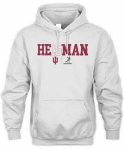 Fernando Mendoza Indiana Hoosiers Unisex 2025 Heisman Trophy Winner Text Official White Hoodie