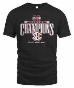 SEC Champions 2025 Mississippi State Bulldogs Football Graphic T-Shirt
