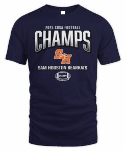 Sam Houston Bearkats 2025 C-USA Football Champions Title Tee Official