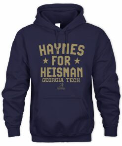 Georgia Tech Football Breaking T Student Athlete Haynes for Heisman Hoodie