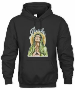 Porfa Merch Porfa Virgencita Tee Black Hoodie
