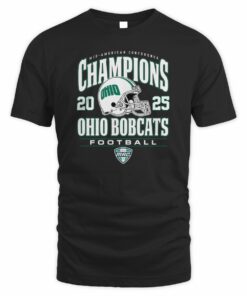 Ohio Bobcats Helmet 2025 MAC Football Champions T-Shirt
