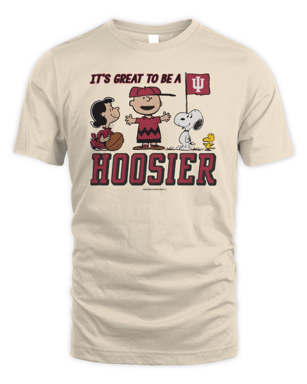 Peanuts Gang IU Flag It’s Great To Be A Hoosier Shirt