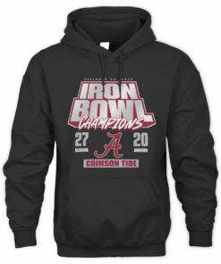 Alabama Crimson Tide vs. Auburn Tigers 2025 Iron Bowl Champions Score Black Sweatshirt Hoodie
