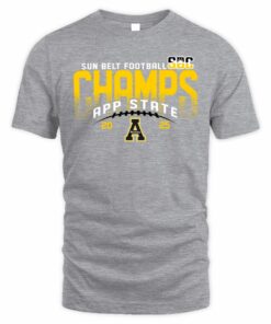 App State Mountaineers 2025 Sun Belt Football Champs T-Shirt