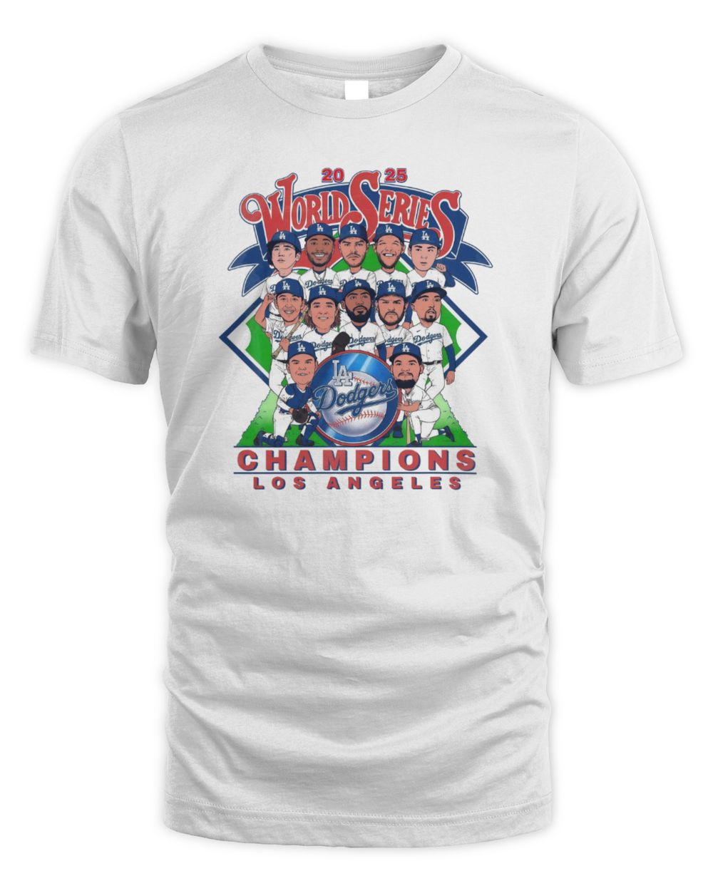 Dodgers 2025 World Series Champions Team Graphic T-Shirt