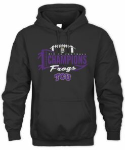 TCU Horned Frogs Football 2025 Big 12 Champions Celebration Pullover Hoodie