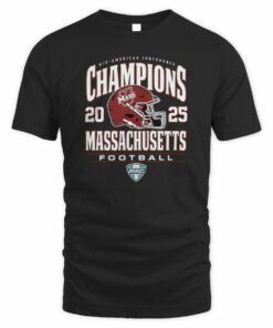 Massachusetts Minutemen Helmet 2025 MAC Football Champions T-Shirt