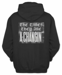 Bob Dylan Merch Times Are A-Changin Mural Hoodie