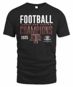 Official Texas A&M Aggies 2025 SEC Football Champions T-Shirt