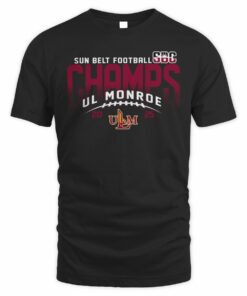 UL Monroe Warhawks 2025 Sun Belt Football Champs T-Shirt