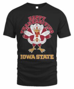 Iowa State Cyclones Happy Thanksgiving Turkey T-Shirt