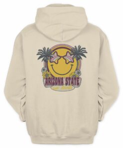 Iowa State Cyclones Smiley Face Palm Flowers Campus Hoodie