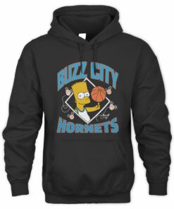 NBA Charlotte Hornets The Simpsons Bart Basketball Hoodie