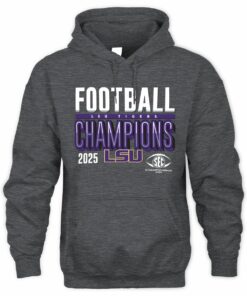 SEC Champions 2025 LSU Tigers Football Graphic Hoodie