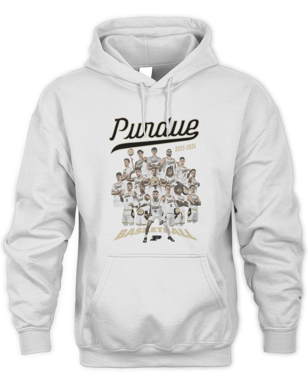 Purdue Basketball Team 2025 2026 Player Group Photo Hoodie