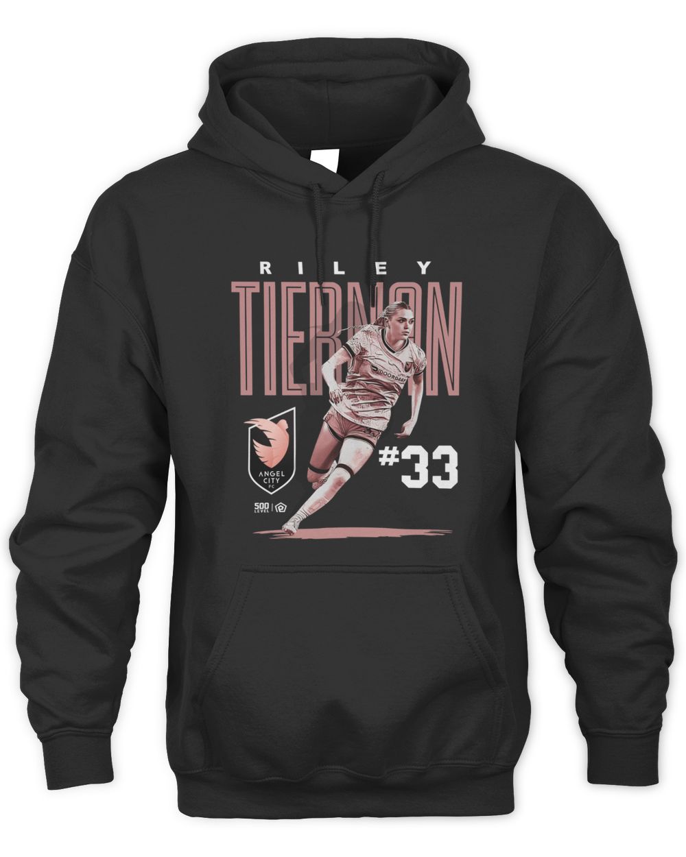 Angel City FC Riley Tiernan Bitmap Graphic Soccer Hoodie