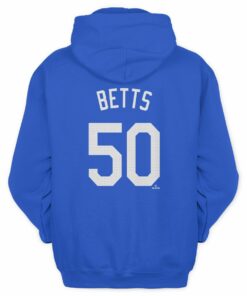 Dodgers 2025 World Series Champions Mookie Betts 50 Name Number Hoodie