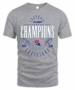 Louisiana Tech Bulldogs 2025 C-USA Football Conference Champions T-Shirt
