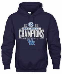 SEC Football Champions 2025 Kentucky Wildcats Logo Hoodie