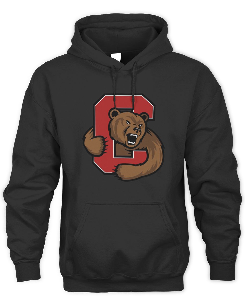 NCAA Shop Cornell Big Red Primary Logo Black Official Hoodie