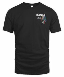 Money Dept Shop Money Dept Colorful Crosses Black T-Shirt