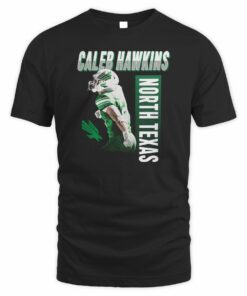 Caleb Hawkins North Texas Illustrated Football Tee