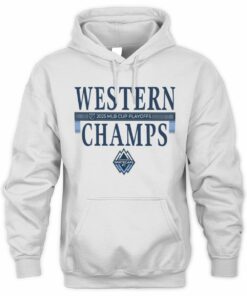 Official Vancouver Whitecaps FC 2025 MLS Western Conference Champions Locker Room Hoodie