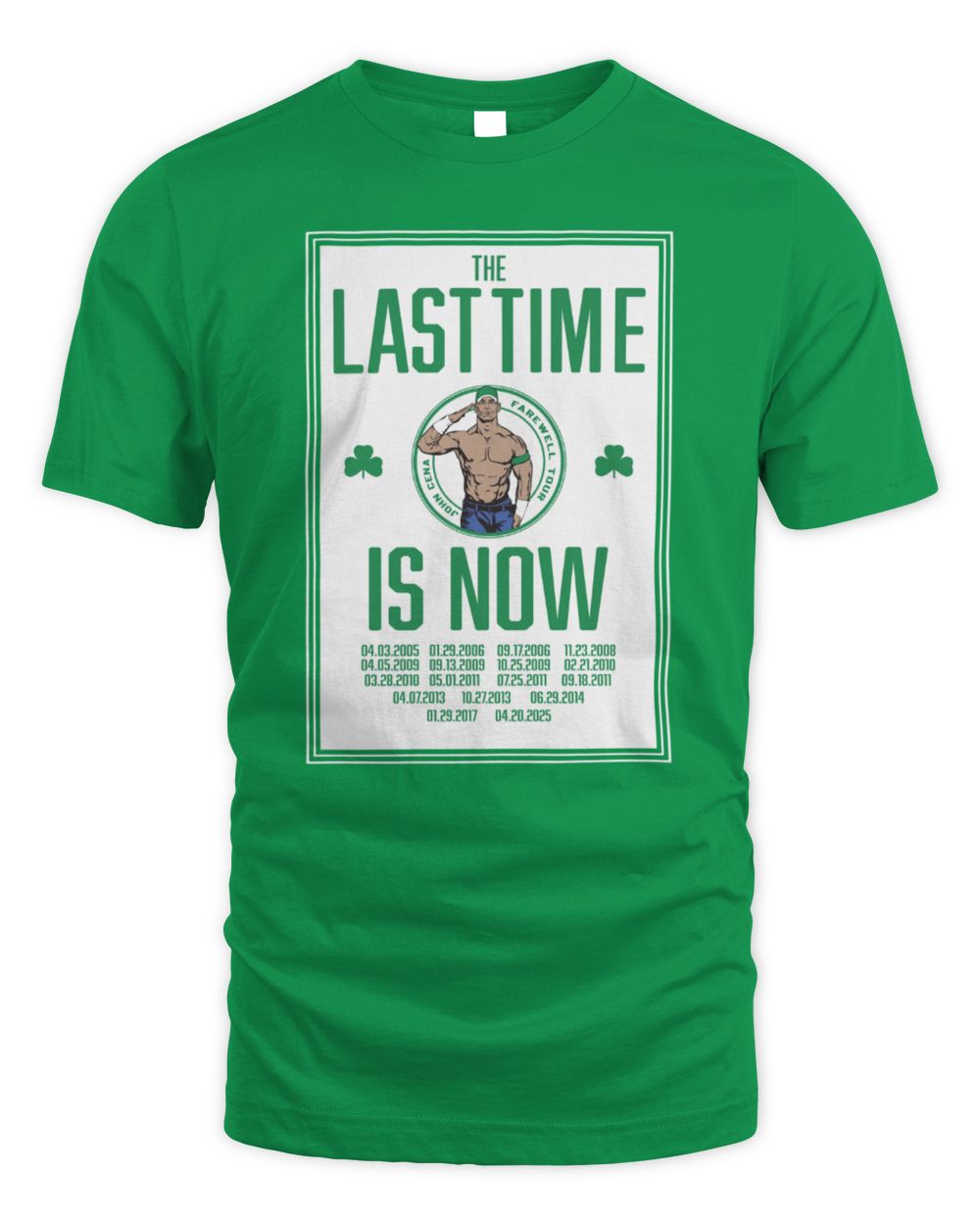 John Cena The Last Time Is Now WWE Tour 2025 Tee