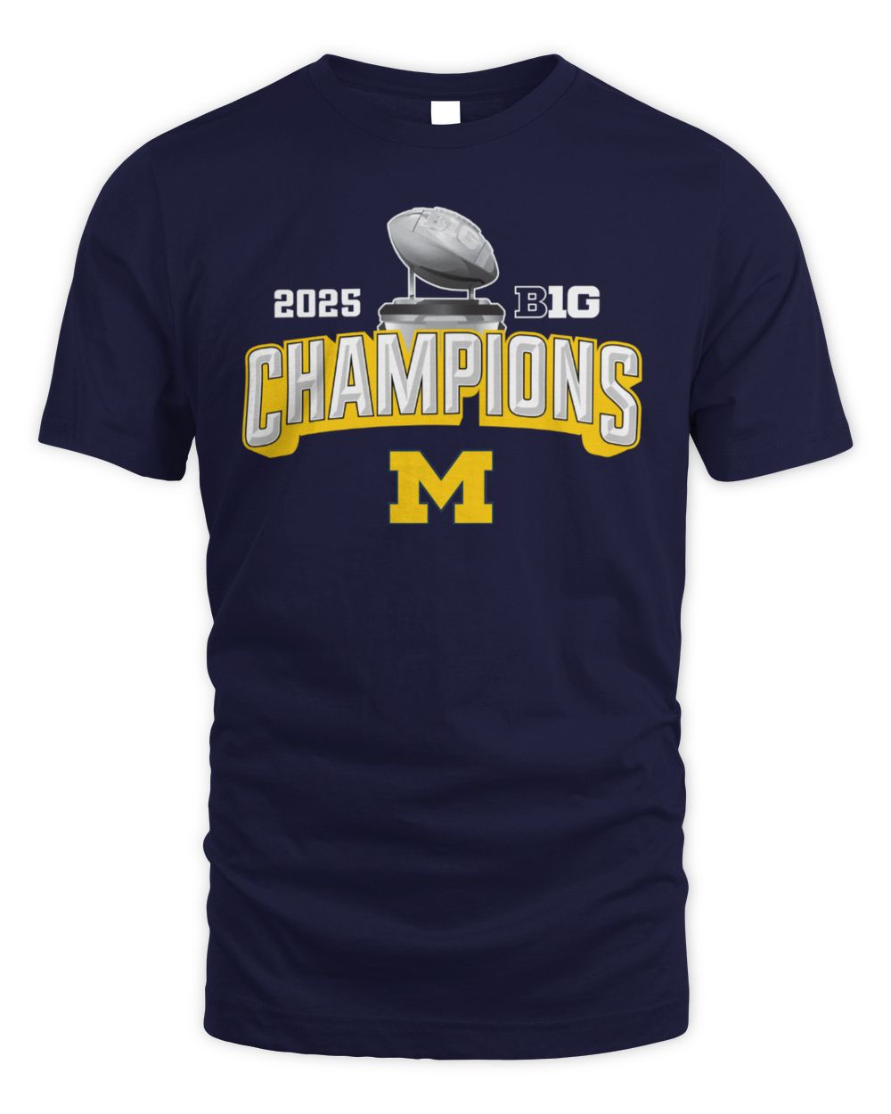 Michigan Wolverines 2025 Big Ten Football Champions Game Trophy T-Shirt