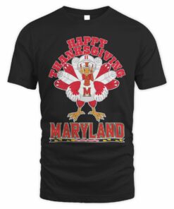 Maryland Terrapins Happy Thanksgiving Turkey T-Shirt
