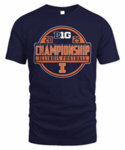 Illinois Fighting Illini Big Ten Football Championship 2025 Official T-Shirt