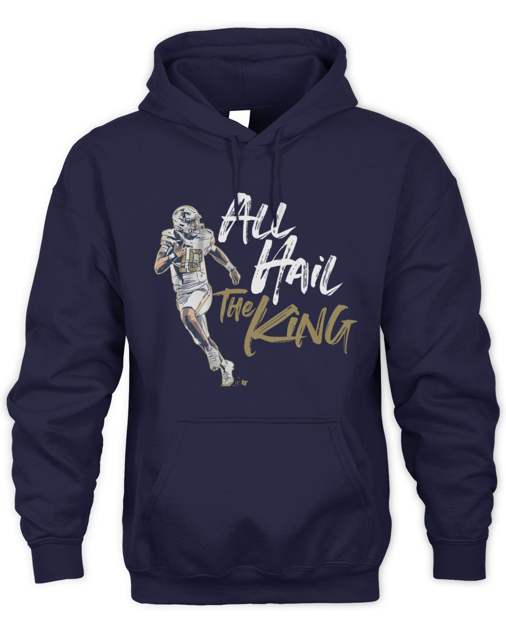 GT All Hail The King Haynes King #10 Student Athlete Hoodie