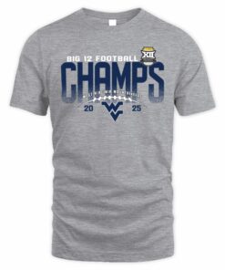 West Virginia Mountaineers Conference Title 2025 Big 12 Champions T-Shirt