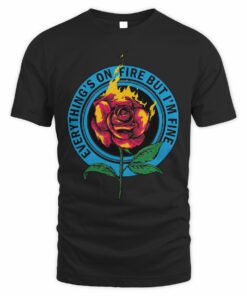 As December Falls Merch Rose T-Shirt