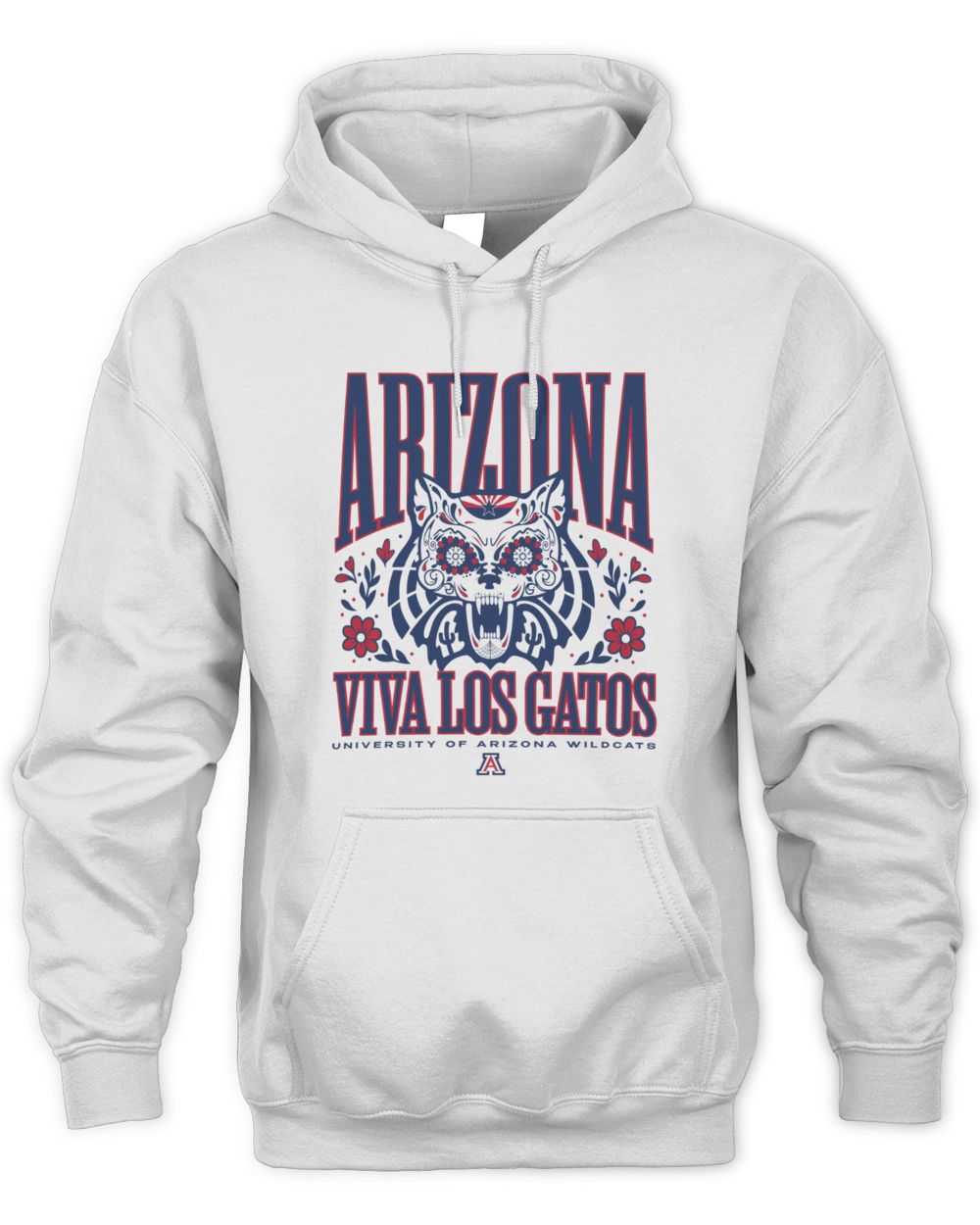 Arizona Viva Los Gatos Day Of The Dead Wildcats Hoodie