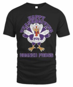 TCU Horned Frogs Happy Thanksgiving Turkey T-Shirt
