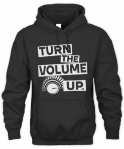 Music Motivational Message Turn The Volume Up Raygun Hoodie