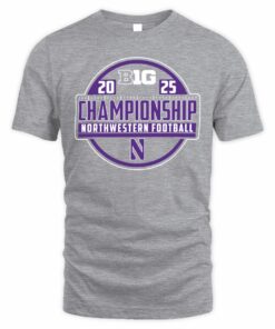 Northwestern Wildcats Big Ten Football Championship 2025 Official T-Shirt