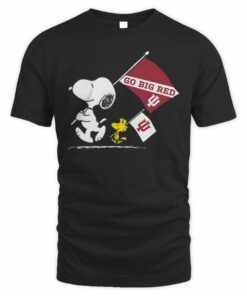 Peanuts Snoopy Go Big Red Indiana Hoosiers Gameday T-Shirt