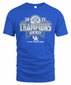 Kentucky Wildcats 2025 SEC Volleyball Regular Season Champions Locker Room T-Shirt