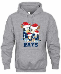Tampa Bay Rays Family Christmas Santa Hat Cute Baseball Hoodie
