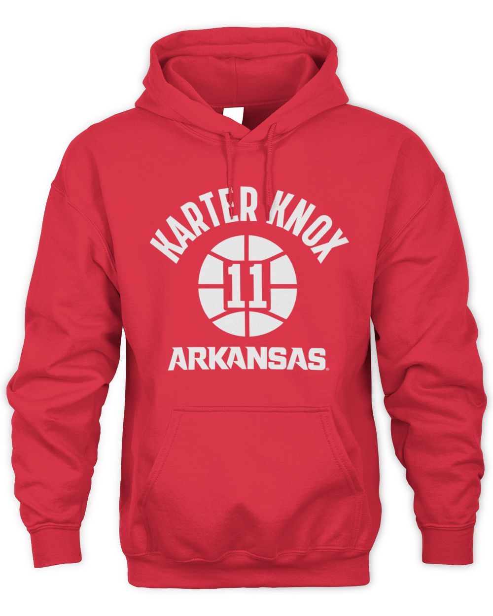 Arkansas Razorbacks Karter Knox Name Number Ball Hoodie