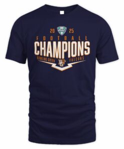 Official Bowling Green Falcons 2025 MAC Football Champions Shirt