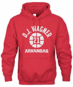 Arkansas Razorbacks DJ Wagner Name Number Ball Hoodie