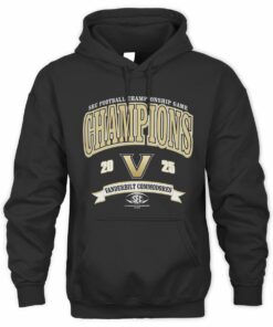 SEC Football Championship 2025 Vanderbilt Commodores Champions Hoodie